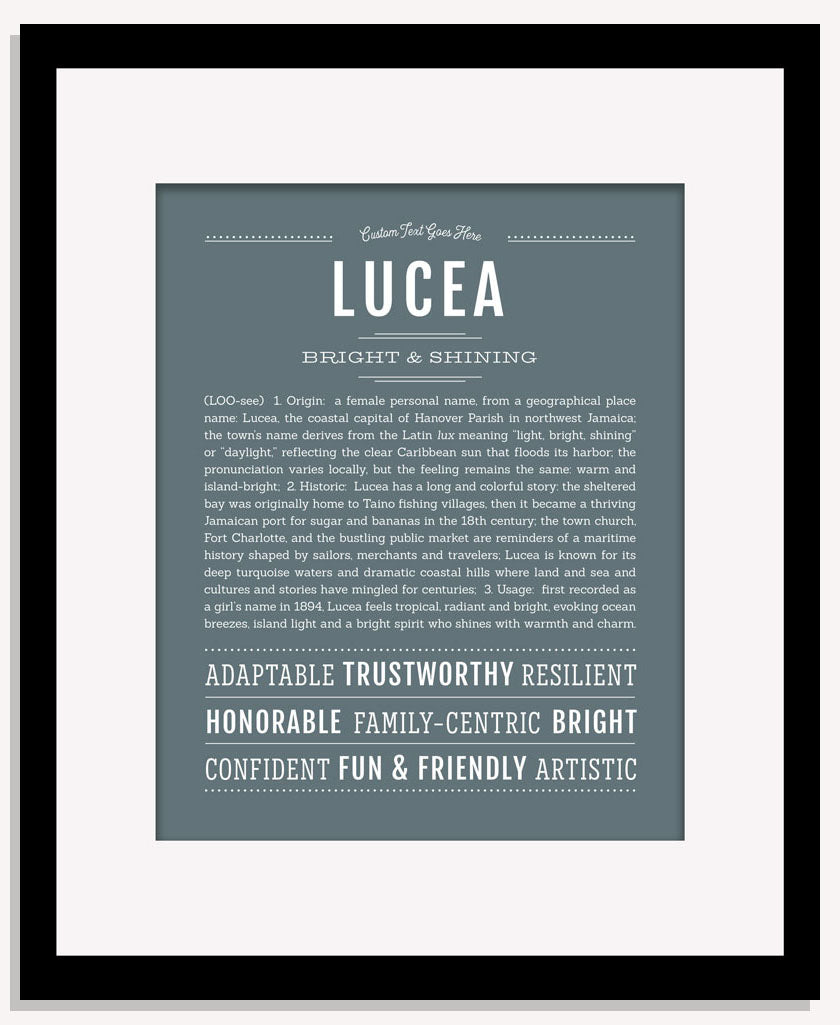 Lucea | Name Art Print