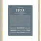 Lucea | Name Art Print