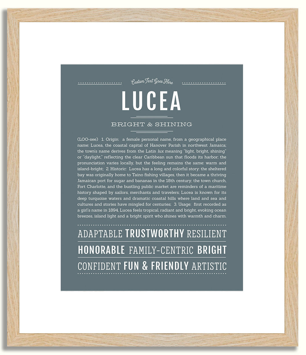 Lucea | Name Art Print