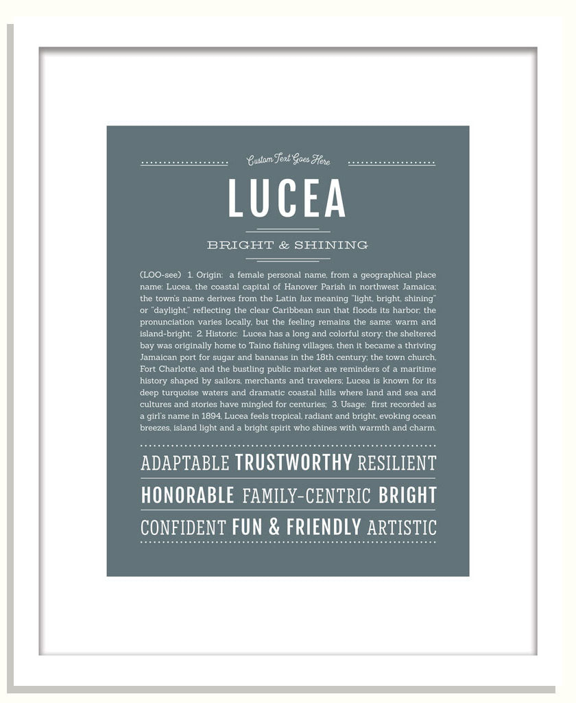Lucea | Name Art Print