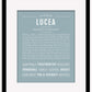 Lucea | Name Art Print