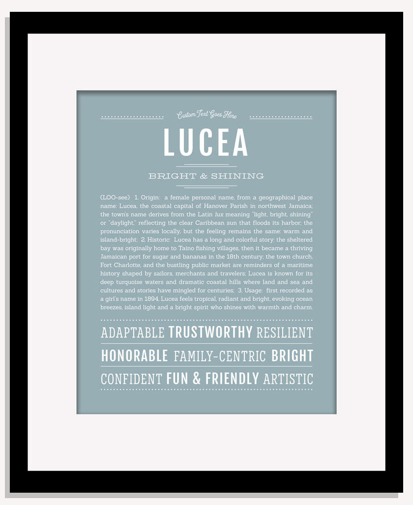 Lucea | Name Art Print