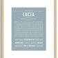 Lucea | Name Art Print