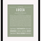 Lucea | Name Art Print