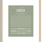 Lucea | Name Art Print