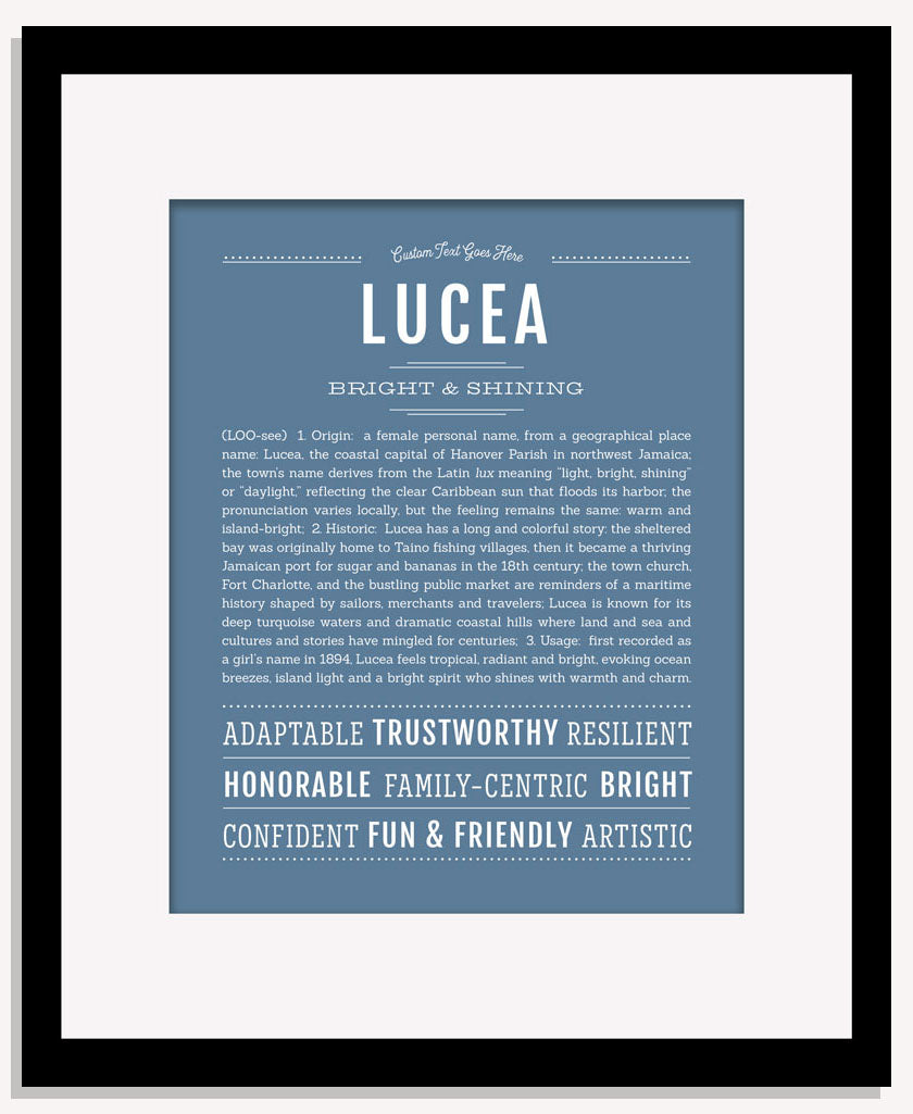Lucea | Name Art Print