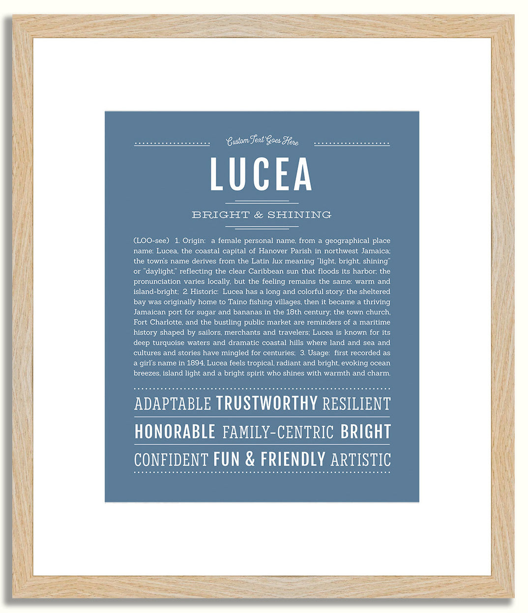 Lucea | Name Art Print