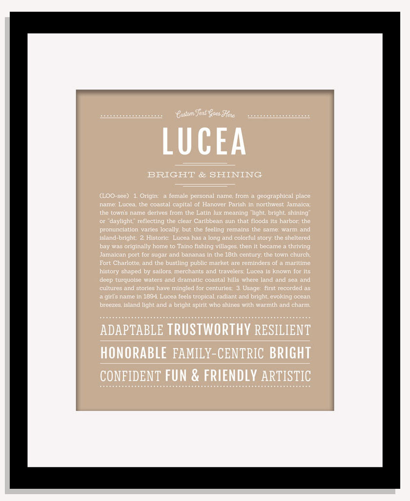 Lucea | Name Art Print