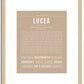 Lucea | Name Art Print