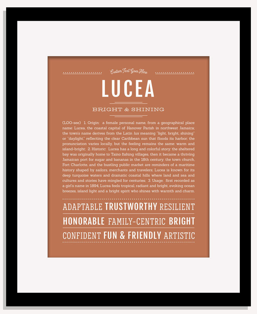 Lucea | Name Art Print