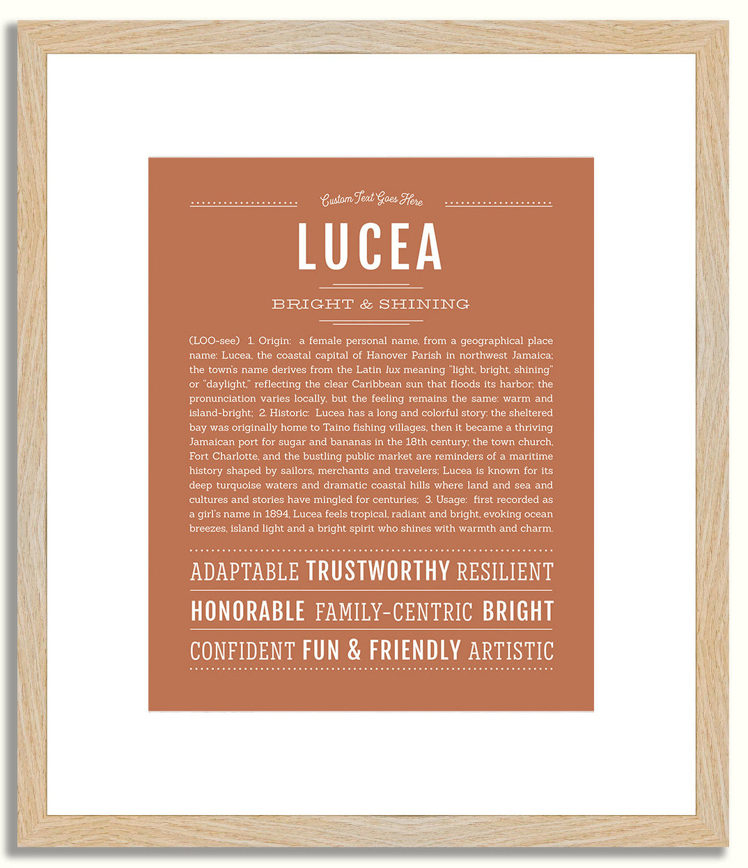 Lucea | Name Art Print
