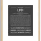 Luci | Name Art Print