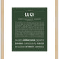 Luci | Name Art Print