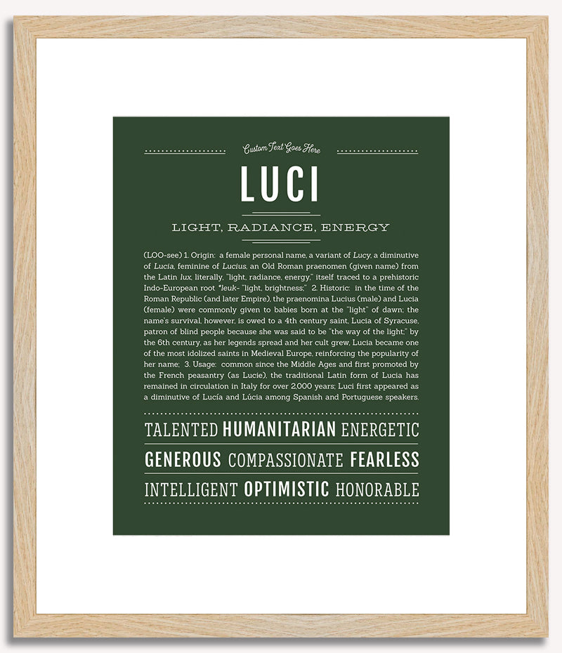 Luci | Name Art Print