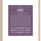 Luci | Name Art Print