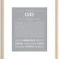 Luci | Name Art Print