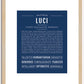 Luci | Name Art Print