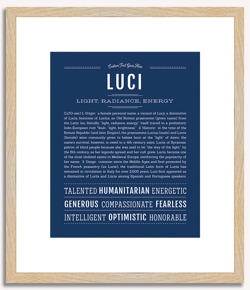 Luci | Name Art Print