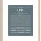 Luci | Name Art Print