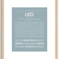 Luci | Name Art Print