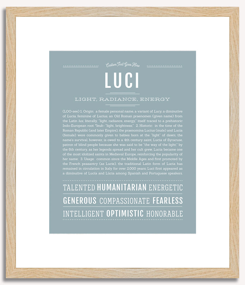 Luci | Name Art Print