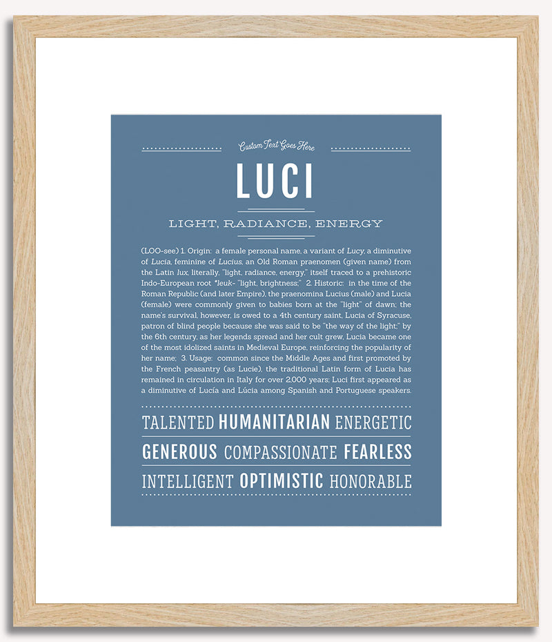 Luci | Name Art Print