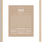 Luci | Name Art Print