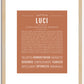 Luci | Name Art Print