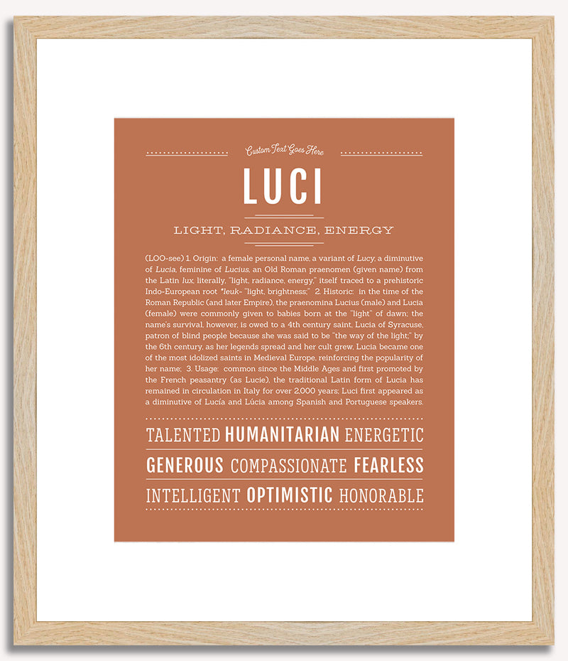 Luci | Name Art Print