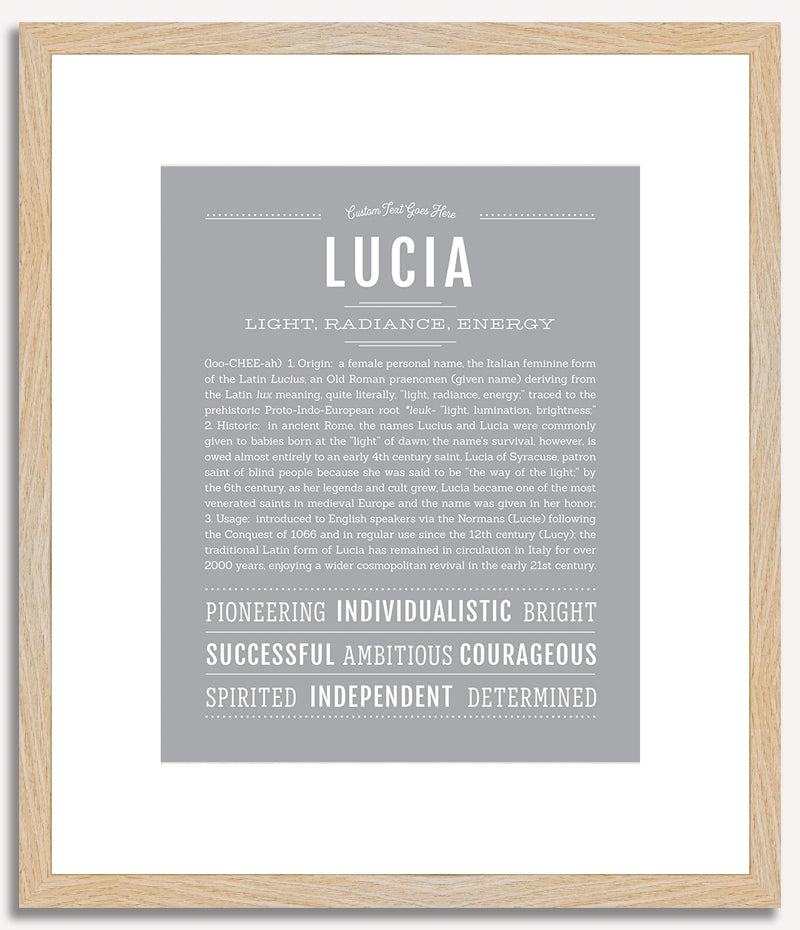 Lucia | Name Art Print