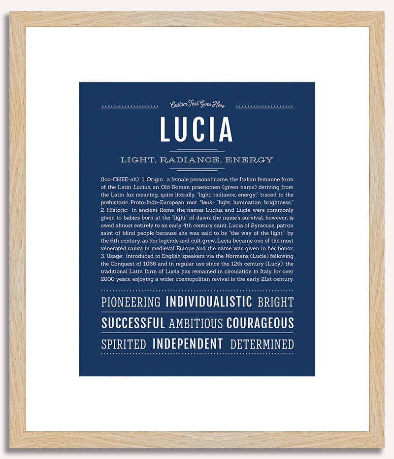 Lucia | Name Art Print