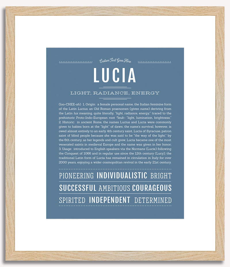 Lucia | Name Art Print