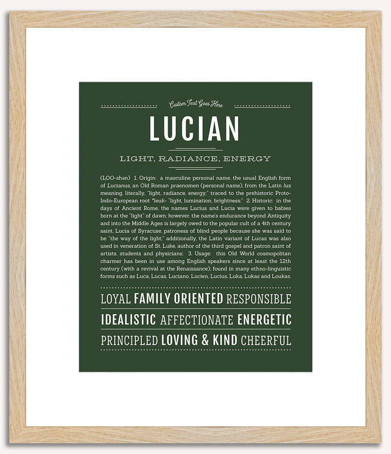 Lucian | Name Art Print