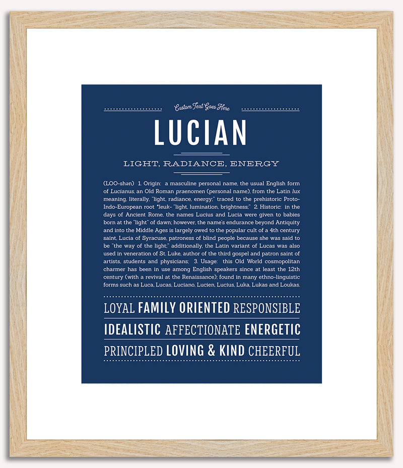 Lucian | Name Art Print