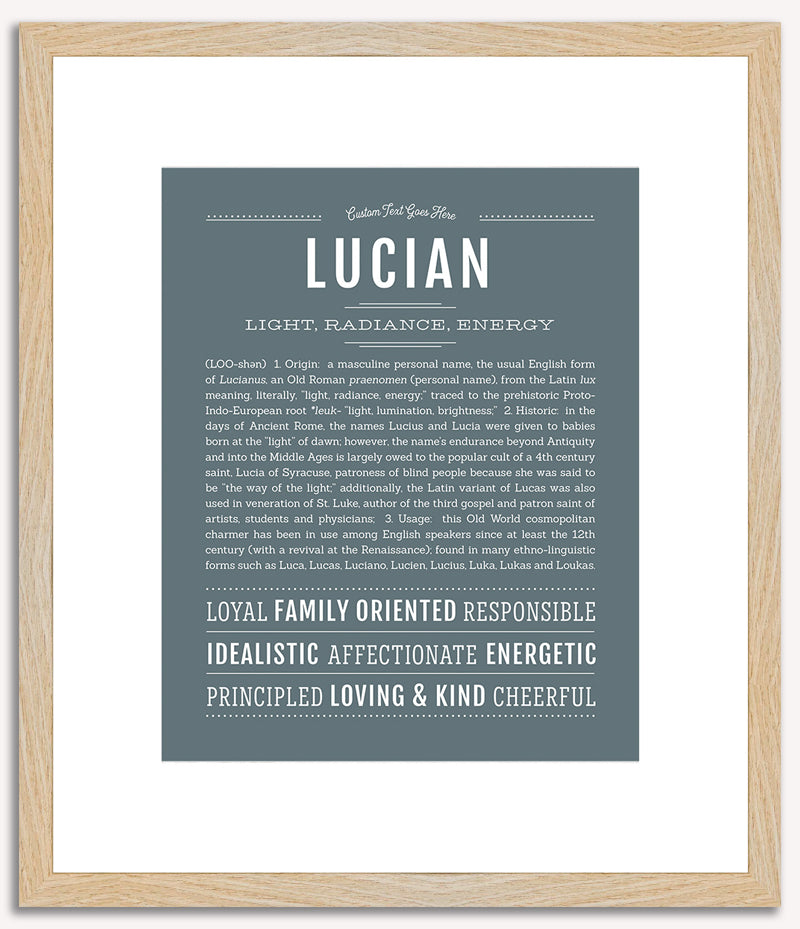 Lucian | Name Art Print