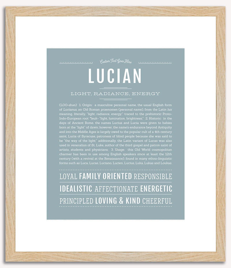 Lucian | Name Art Print