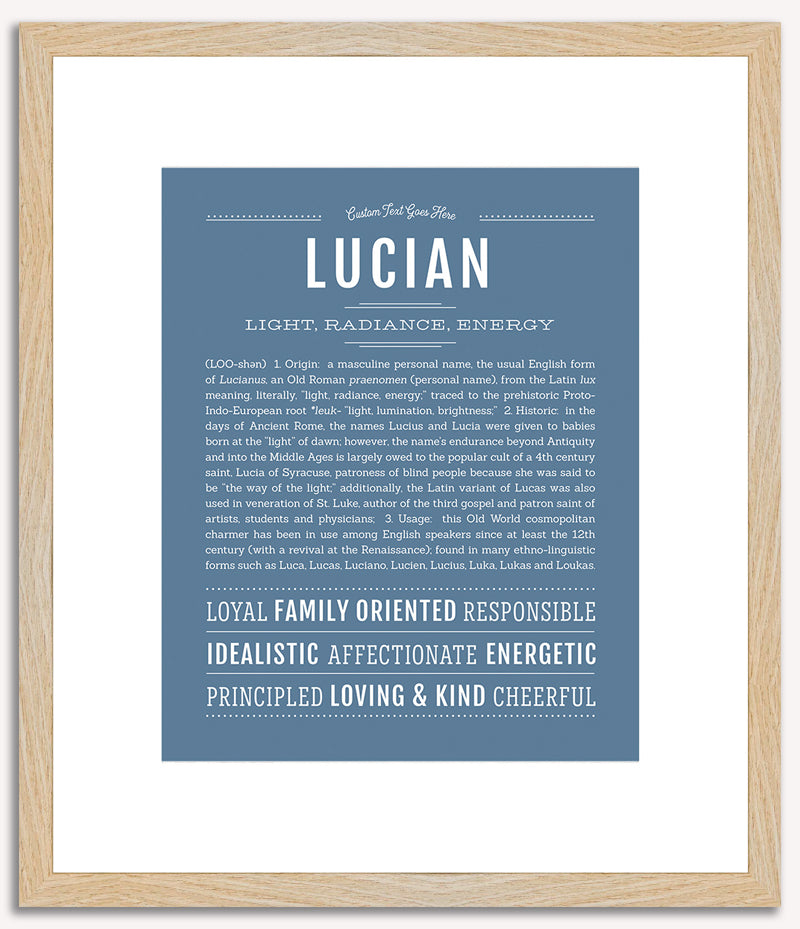 Lucian | Name Art Print