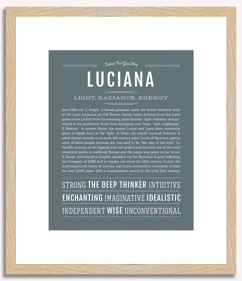 Luciana | Name Art Print