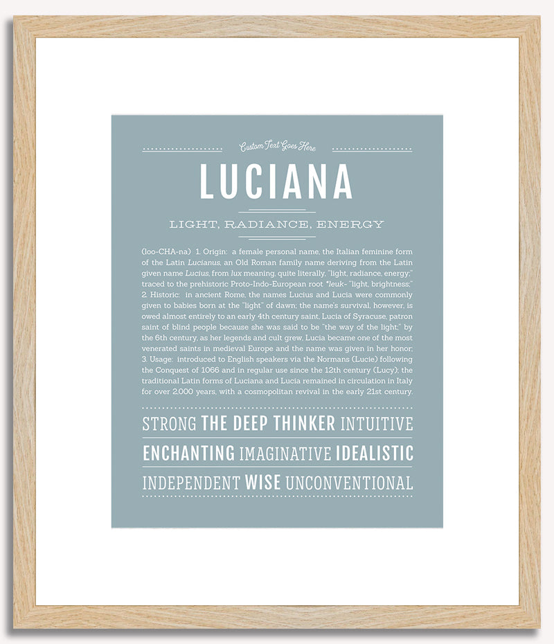 Luciana | Name Art Print