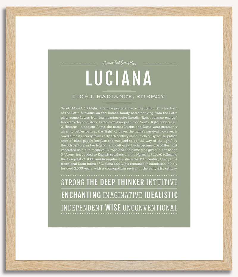 Luciana | Name Art Print