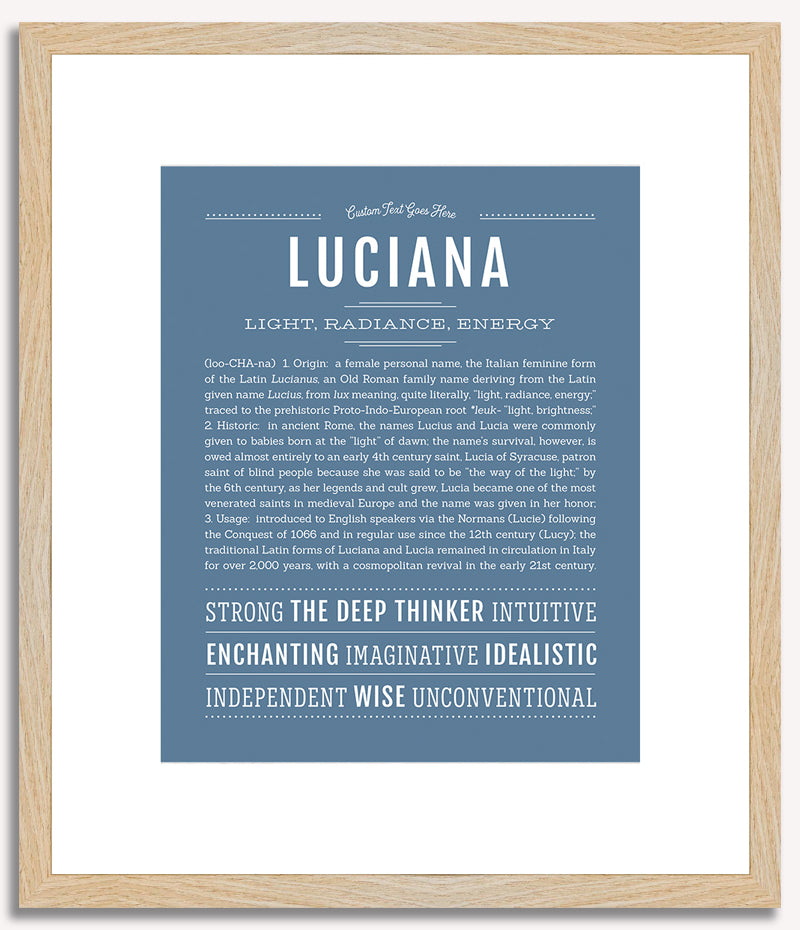 Luciana | Name Art Print