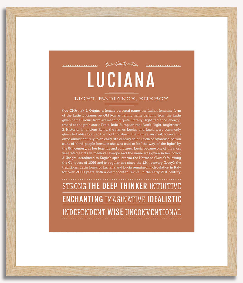 Luciana | Name Art Print