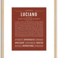 Luciano | Name Art Print