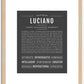 Luciano | Name Art Print