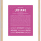 Luciano | Name Art Print