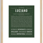 Luciano | Name Art Print