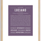 Luciano | Name Art Print