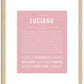 Luciano | Name Art Print