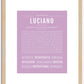 Luciano | Name Art Print