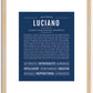 Luciano | Name Art Print